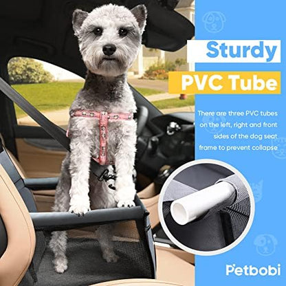 Petbobi Dog Car Seat for Small Dogs and Cats up to 15 lbs, Portable Booster - Image 3