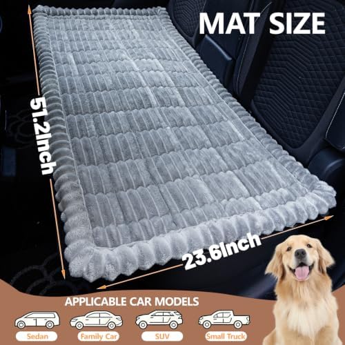 Dog Car Seat Waterproof Bed Cover Back Seat Light Grey 23.6”x51” - Image 4