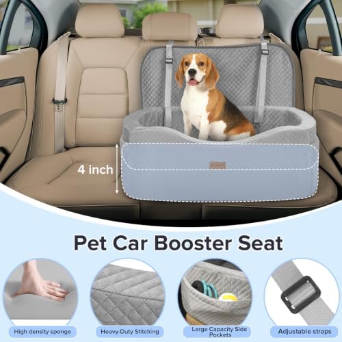 BLVRYVIO Large Dog Car Seat for Medium Sized Dogs Under 55lbs or 2 Smalls - Image 6