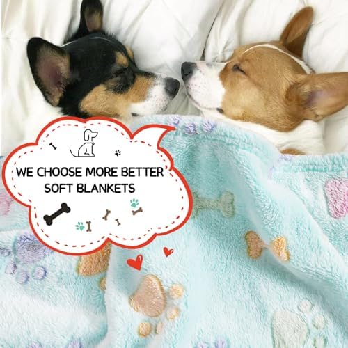 Rezutan Small Dog Blanket, Soft Puppy & Cat Flannel 3 Pack, 23"x16" - Image 3