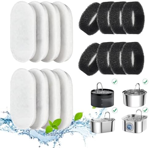 DOOOB Cat Water Fountain Filter 16 Pack Cat Fountain Filters by dooob