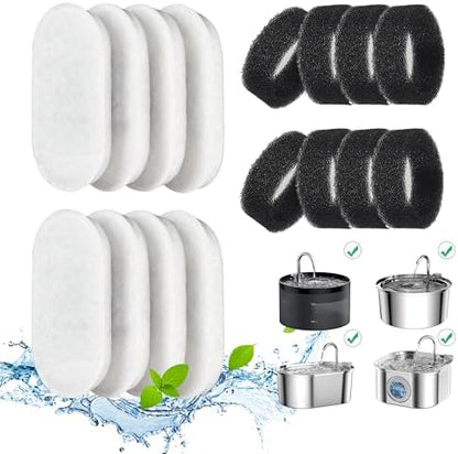 DOOOB Cat Water Fountain Filter 16 Pack Cat Fountain Filters by dooob