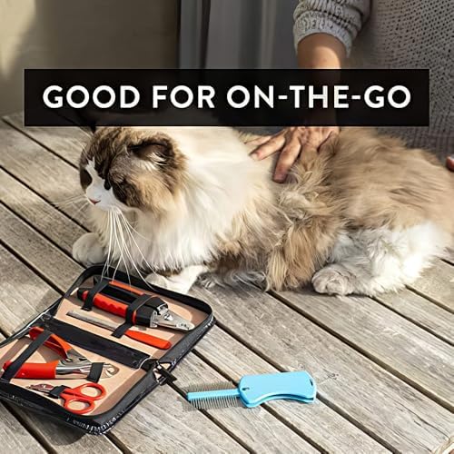 Pet Care Pedicure Kit for Dogs, Cats, Birds and Reptiles - Nail Clippers, File and Scissors Style Clippers Plus Case (3 Nail Clippers Plus Nail File) - Image 4