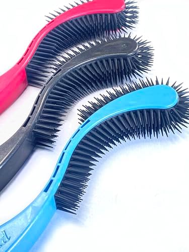 Cat Brush, Pink. Designed for Comfort, Created for Cats and Dogs. Ergonomic shape promotes stress free grooming. Great for long to short haired cats. Made in the USA - Image 5