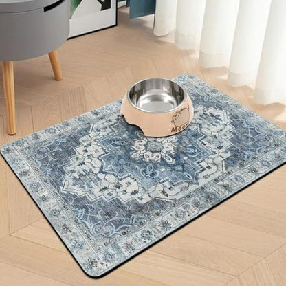 Pet Food Mats for Floor, Absorbent Dog Mat for Food and Water Dispenser Mat, Dog Food Mat Quick Dry Cat Food Mat Pet Supplies - Image 2