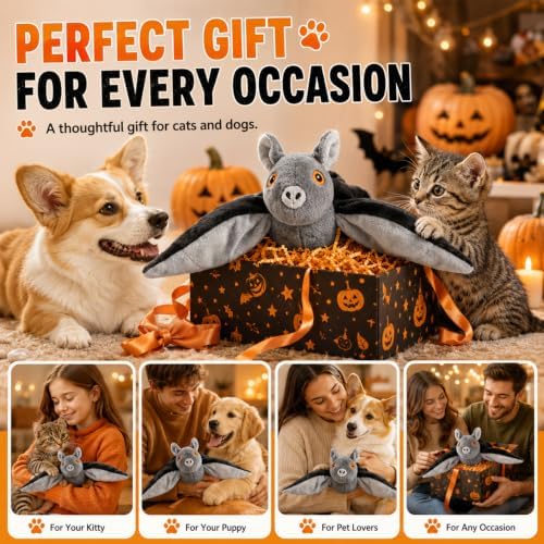 Flying Bat Dog Toy,Flying Bat Toy for Dogs & Cats,Flapping Wings Cute Bat - Image 7