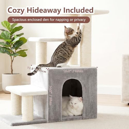 Heybly Cat Scratching Post, Pet Steps for Indoor Cats and Dogs, HSP002SWWH - Image 4