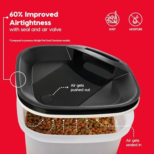 IRIS USA Dog Food Storage Container, Up to 25 lbs, Black, Made in USA - Image 6