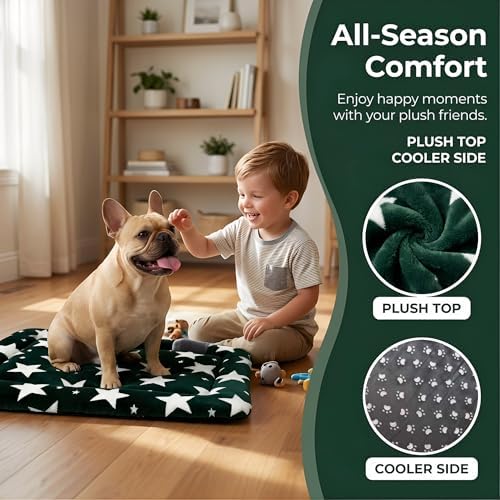 Dog Bed Mat - Reversible Dog Crate Bed Mats, Soft & Breathable Kennel Pad, Durable Crate Bed for Small Medium Large Dogs & Cats - Image 2