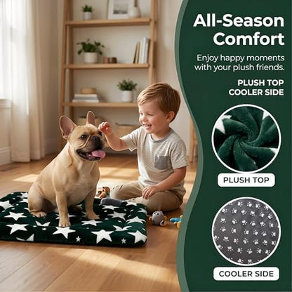 Dog Bed Mat - Reversible Dog Crate Bed Mats, Soft & Breathable Kennel Pad, Durable Crate Bed for Small Medium Large Dogs & Cats - Image 2