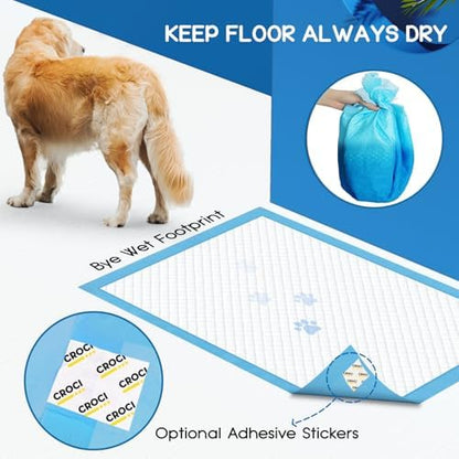 CROCI XXL Puppy Pads with Adhesive Tabs Disposable Pee Pads 36x36in 30Ct - Image 2