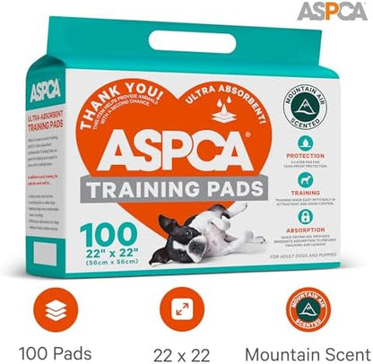ASPCA Puppy Training Pads, 22" x 22", Mountain Air Scent, 100 Count - Image 2