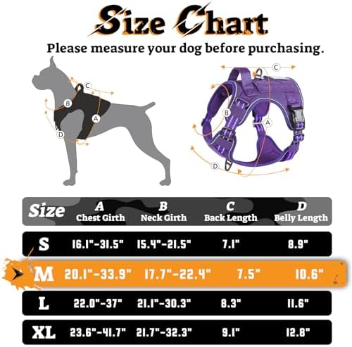 rabbitgoo Tactical Dog Harness Medium Sized, No Pull Service Pet Vest - Image 2