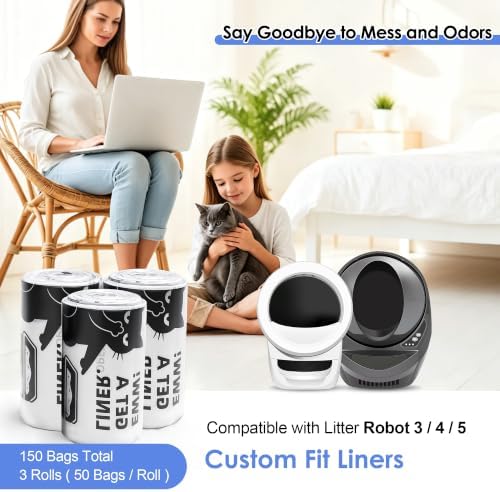 Cat Litter Box Liners Bag Compatible with Litters Box Robot Model 5/4/3 - Image 2