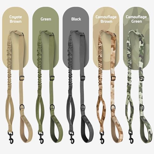 Forestpaw Tactical Dog Leash for Large Dogs, Black, 4-5FT - Image 2