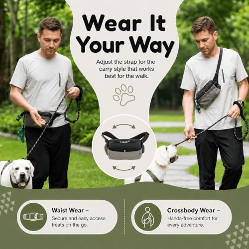 Dog Treat Pouch with Wide Magnetic Opening, Poop Bag & Phone Storage - Image 6