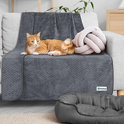 PetAmi Waterproof Dog Blanket, Leakproof Puppy Blanket, 40x60 Dark Gray - Image 6