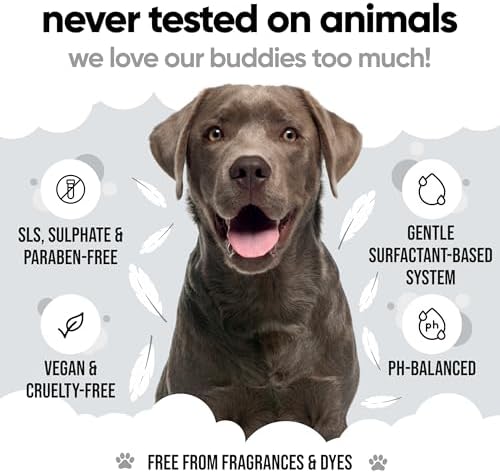 Derma Sensitive Dog Shampoo by Buddycare | with Aloe Vera and Pro Vitamin B5 (33.8oz) - Image 5
