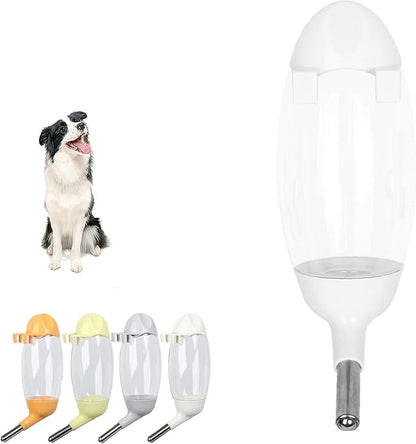 No-Drip Water Bottle/Feeder for Hamsters/Guinea Pigs/Ferrets/Rabbits/Cats and Dogs, Small Animals and Small Pets - for Use in Cages, Crates or Suspension Mounts.13.5 oz. Nozzle 10 mm, White
