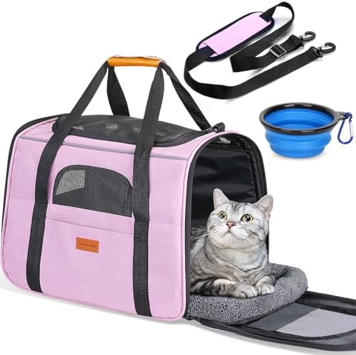 Morpilot Cat Carrier Soft for Large Medium Cats and Puppy up to 20lbs by Morpilot