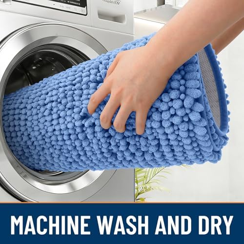 OLANLY Dog Door Mat for Muddy Paws 59x20, Extra Absorbent Chenille Mud Mat - Image 5