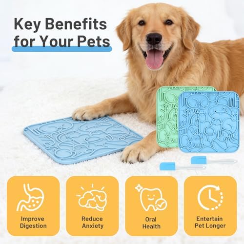 Lick Mat for Dogs,Lick Pads for Cats with Suction Cups- Large&Small Pet - Image 4
