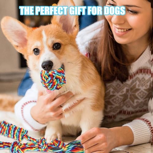 Celery Tough Dog Toys for Aggressive chewers - 4 Pack Durable Cotton Rope chew Toys for Large Dogs and Medium, Interactive tug of War, Teeth Cleaning, Puppy Training and Fetch Play (4 Pack) - Image 6