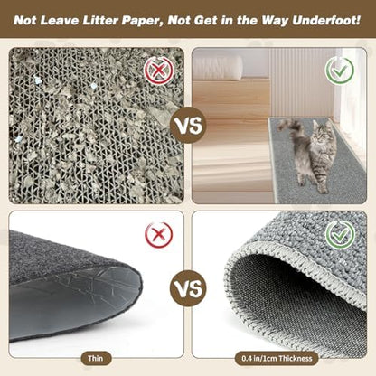 FHTONGE 39.4x15.8" Thickened Cat Wall Climbing Carpet with 16 Fixed Nails - Image 4