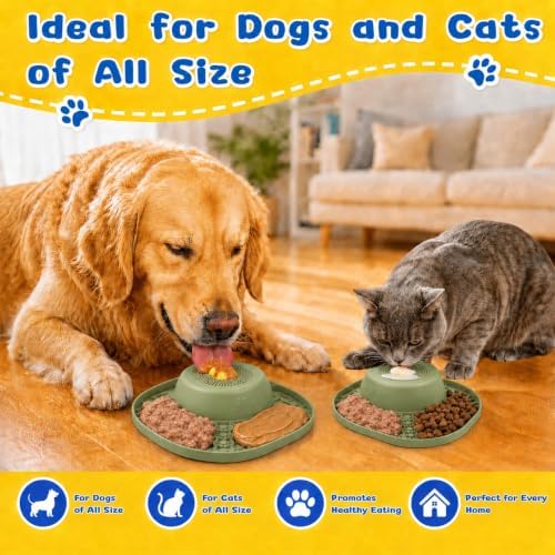 Slow Feeder Dog Bowls, Lick Mat & Interactive Rolling Ball, Dishwasher Safe - Image 5