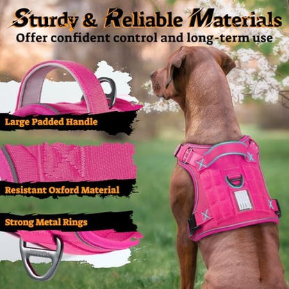 rabbitgoo Tactical Dog Harness for Large Dogs, No Pull Service Pet Vest - Image 5