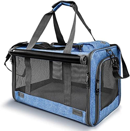 GAPZER Pet Carrier for Large and Medium Cat, Soft-Sided Pet Crate for Puppy by GAPZER
