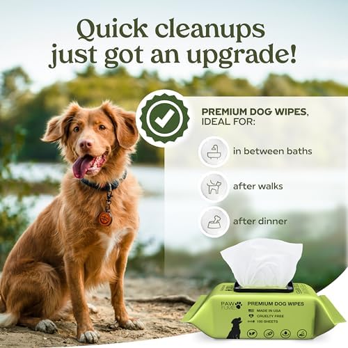 PAWFUME Dog Wipes, Unscented Pet Wipes, 2 Pack - Image 2