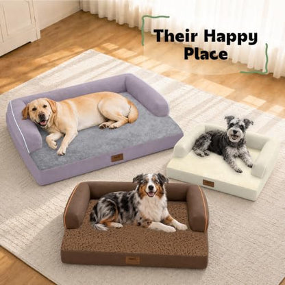 MEKIY XXL Orthopedic Waterproof Dog Bed with Bolster for Extra Large Dogs - Image 6