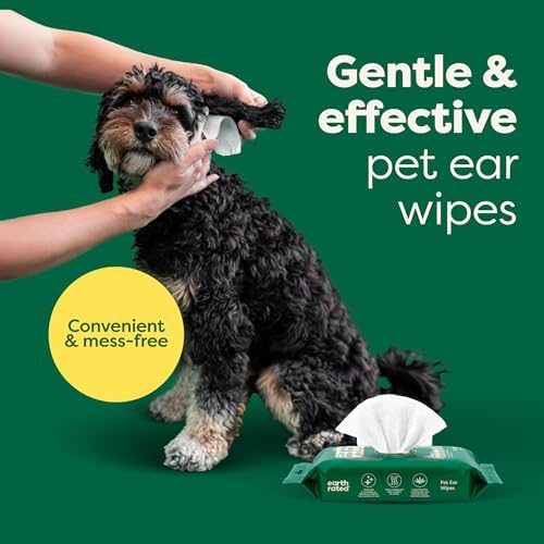 Earth Rated Ear Wipes & Grooming Wipes Bundle - Includes 60 Wild Oat-Scented Pet Ear Wipes and 100 Lavender-Scented Grooming Wipes. - Image 4