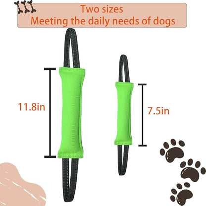 Clysoru tug Toy for Dogs Tug of War Dog Puppy Bite with 2 Strong Handles Made Durable Tear Resistant Stitches