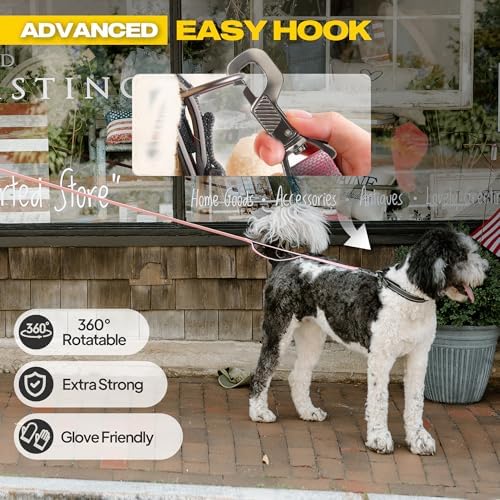 Fida 10 FT Heavy Duty Dog Leash, Dual Padded Handles for Medium Large Dogs - Image 2