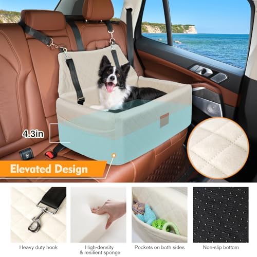 Dog Car Seat for Large Medium Sized Dogs, Washable Car Dog Bed Under 55 lbs - Image 3