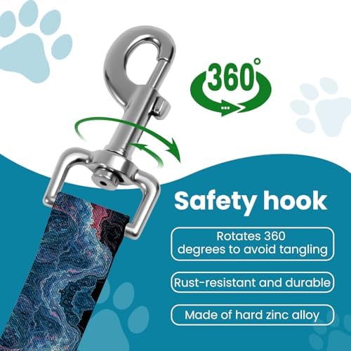Adjustable pet cat and Dog car seat Belt，The Lanyard is Flexible and Adjustable from 20 to 33 inches (Black Lightning) - Image 3