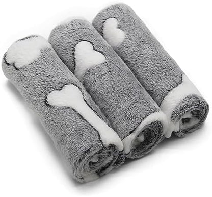 SORKUT 1 Pack 3 Puppy Blanket, Fleece Pet Dog Blanket for Dogs Cat, 23"x15" by SORKUT
