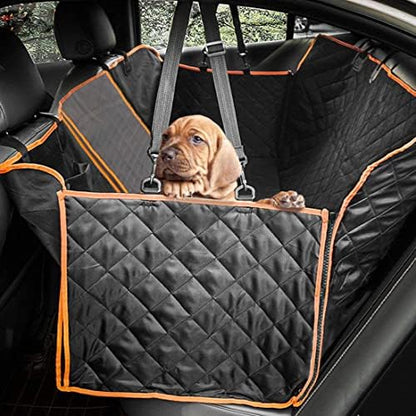 Dog Car Seat Cover, Back Seat Protector Pet Mat Hammock Dog Cover Fit for Cars/SUVS/Truck, Keeping Car Pristine Clean, 100% Waterproof Scratchproof Non-Slip Pet Seat Covers, Machine Washable by KEYOOG