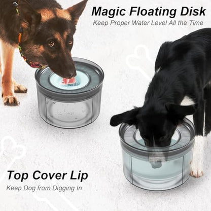 No Spill Water Bowl for Dogs-1Gallon, Anti-Digging & BPA-Free - Image 4