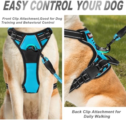 BARKBAY Dog Harness No Pull for Large Dogs Front Back Clips,Dog Vest - Image 2