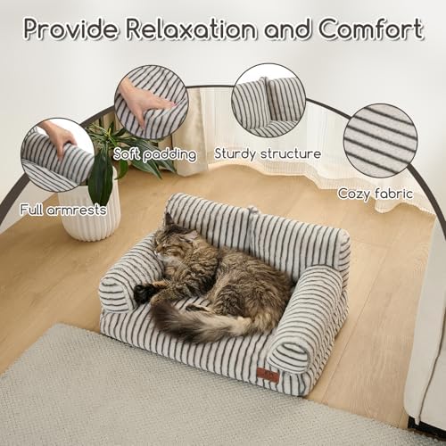 Hollypet Small Dog Large Cat Bed Puppy Couch Beds for Pets up to 25 lbs - Image 6