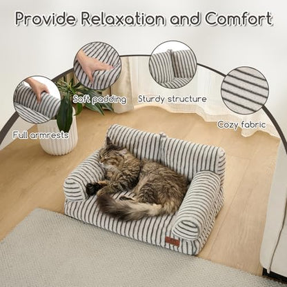 Hollypet Small Dog Large Cat Bed Puppy Couch Beds for Pets up to 25 lbs - Image 6
