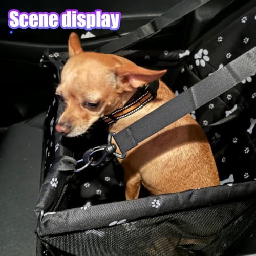 Pet Car Seat, Waterproof Oxford Dog Car Booster Seats, Black Bone - Image 6