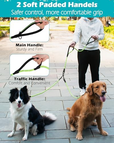 PetBonus Rope Double Dog Leash, No Tangle Dual Leash for Walking Two Dogs - Image 4