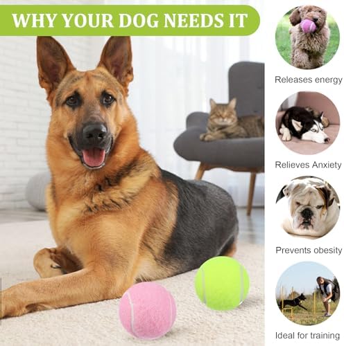 20Pcs Small Tennis Balls for Dogs, Mini Tennis Balls, 2 Inch, Colorful - Image 4