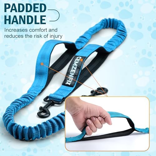 Hands Free Dog Leash for 2 Dogs, Waist Leash with Dual Bungee - Image 3