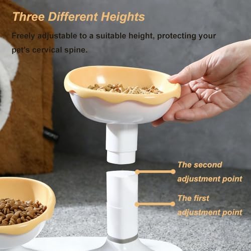 Elevated Cat Bowls, Raised Cat Dishes for Food and Water - Image 3