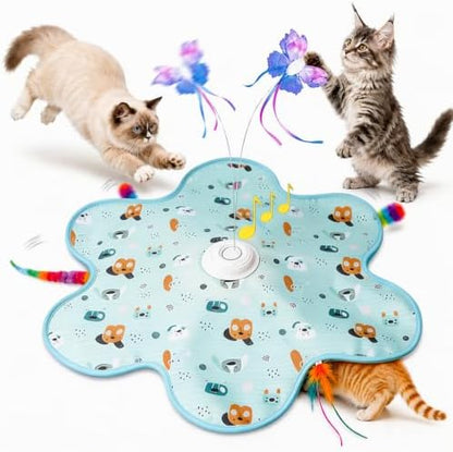 Interactive Cat Toys, Rechargeable with Auto Play and Bird Chirps by Unknown